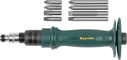 Отвертка KRAFTOOL ударно-поворотная, реверсивная, сменные биты, 8шт, набор 10 предметов 25550-H10 купить в Когалыме