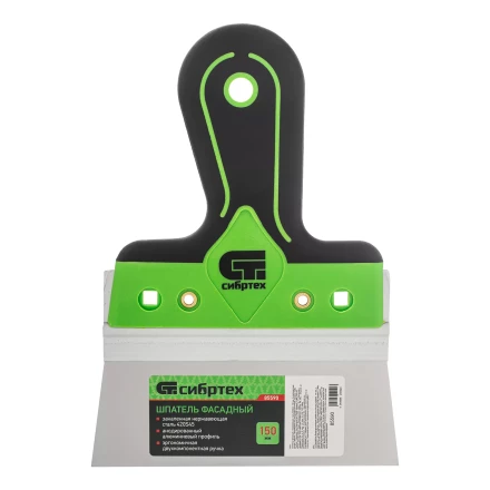 Шпатель фасадный Сибртех, нержавеющая сталь 420S45, 150 мм, 2-компонентная ручка, 85590 купить в Когалыме