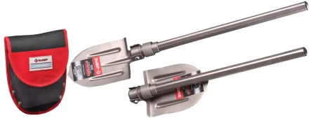 Лопата ЗУБР титановая походная, складная, в чехле 4-39477 купить в Когалыме