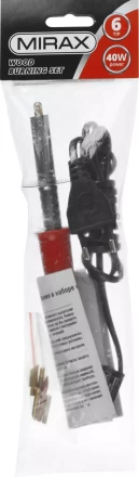 Прибор для выжигания MIRAX с набором насадок, 40 Вт, 6шт 55430-H6 купить в Когалыме