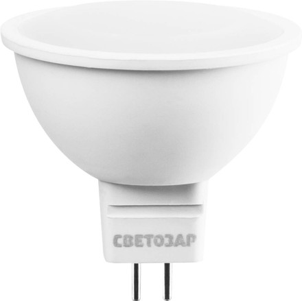 Лампа СВЕТОЗАР светодиодная &quot;LED technology&quot;, цоколь GU5.3, теплый белый свет (3000К), 220В, 5Вт (35) 44550-35_z01 купить в Когалыме
