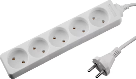 Удлинитель "TOPELECTRO" электрический, ПВС 2х1мм2, 5 гнезд, 3500 Вт, 1.5м, STAYER 55050-1.5 купить в Когалыме