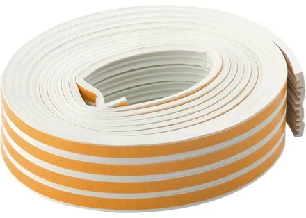 Уплотнитель 24 м профиль "E" белый СИБРТЕХ 93922 купить в Когалыме