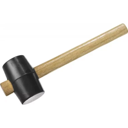 Киянка ЗУБР "МАСТЕР" резиновая черная с деревянной ручкой, 230г 2050-40_z01 купить в Когалыме
