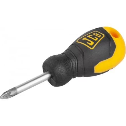 Отвертка JCB, хромомолибденовая сталь S2, двухкомпонентная рукоятка, магнитный наконечник, PZ №2х40мм JSD006 купить в Когалыме