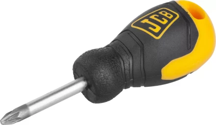 Отвертка JCB, хромомолибденовая сталь S2, двухкомпонентная рукоятка, магнитный наконечник, PZ №2х40мм JSD006 купить в Когалыме
