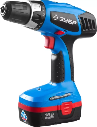 Дрель-шуруповерт 2 АКБ ЗДА-18-2 КИН20 серия ПРОФЕССИОНАЛ купить в Когалыме