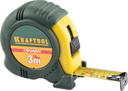Рулетка KRAFTOOL &quot;EXPERT&quot; с нейлоновым покрытием, обрезин корпус, 3/19мм 34122-03-19_z01 купить в Когалыме