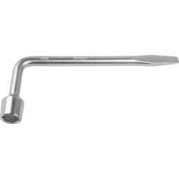 Ключ баллонный ЗУБР "МАСТЕР" L-образный, с монтажной лопаткой, 22мм 2753-22_z02