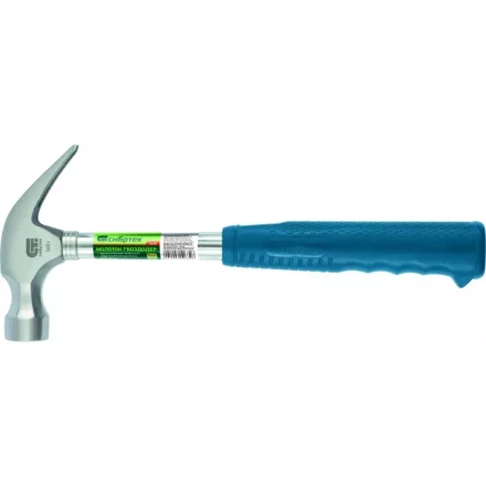 Молоток гвоздодер металлическая трубчатая обрезиненная рукоятка вес 560гр боек 29мм СИБРТЕХ 10438 купить в Когалыме