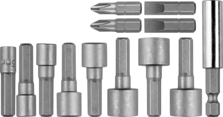 Набор STAYER "PROFI" Биты с магнитным адаптером и торцевыми головками, 13 предметов 2611-H13 купить в Когалыме