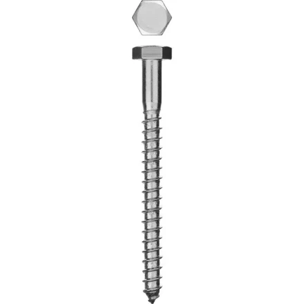 Шурупы ЗУБР "МАСТЕР" с шестигранной головкой, оцинкованные, 6x80мм, 70шт 4-300451-06-080 купить в Когалыме