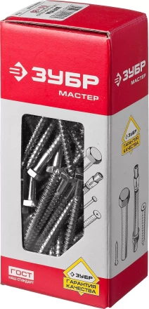 Шурупы ЗУБР "МАСТЕР" с шестигранной головкой, оцинкованные, 6x80мм, 70шт 4-300451-06-080 купить в Когалыме