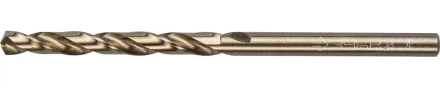 Сверло ЗУБР "ЭКСПЕРТ" КОБАЛЬТ по металлу, цилиндрический хвостовик, быстрорежущая сталь Р6М5К5, класс точн. А1, 4х75мм 4-29626-075-4 купить в Когалыме