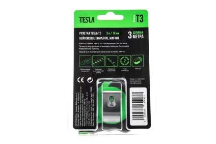 Рулетка TESLA 3м х 16мм (T-3) купить в Когалыме