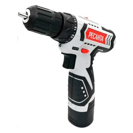 Дрель-шуруповерт аккумуляторная Ресанта ДА-12-2ЛК 75/14/2 купить в Когалыме
