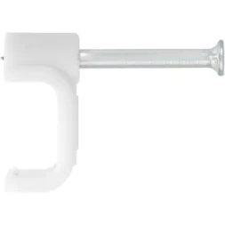 Скобы электроустановочные, 14 мм, прямоугольный профиль, 30 шт СИБРТЕХ 47544