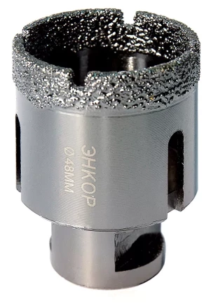 Коронка алмазная по керамограниту D 48 мм для УШМ сух. рез Энкор 48311 купить в Когалыме