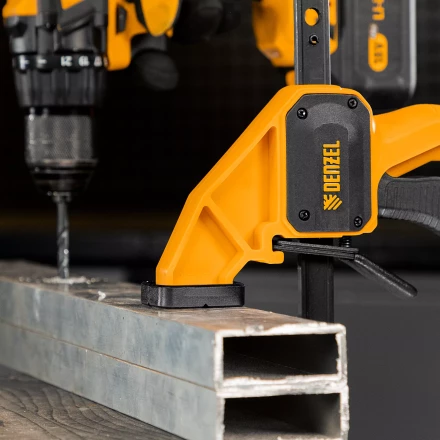 Струбцина F-образная Denzel, быстрозажимная, 150 х 80 мм, усиленный нейлоновый корпус 20505 купить в Когалыме