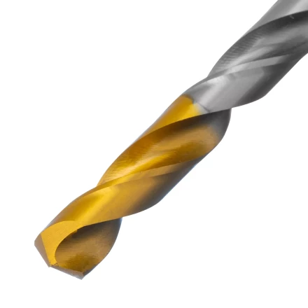 Сверло спиральное по металлу Denzel, 7,5 х 156 мм, Р6М5, Golden Tip, удлиненное, 718259 купить в Когалыме