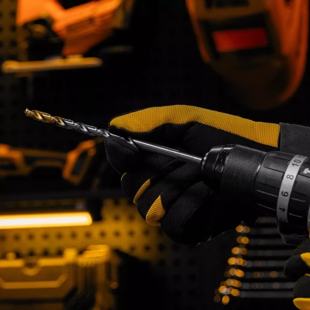 Сверло спиральное по металлу Denzel, 7,5 х 156 мм, Р6М5, Golden Tip, удлиненное, 718259 купить в Когалыме