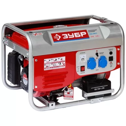 Электростанция ЗУБР бензиновая, 4-х тактная, ручной и электрический пуск, 220/12В, 3500Вт ЗЭСБ-3500-Э купить в Когалыме