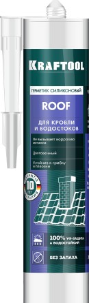 Герметик силиконовый кровельный KRAFTOOL, нейтральный 41258-4 купить в Когалыме