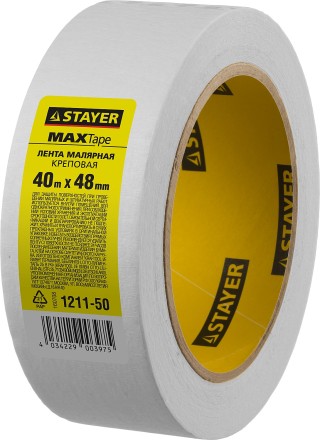 Малярная лента STAYER &quot;MASTER&quot;, креповая, 48мм х 40м 1211-50 купить в Когалыме