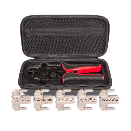 Пресс-клещи КВТ CTD+5 с механизмом быстрой смены матриц: комплект из 5 шт. для опрессовки (набор) (101859) купить в Когалыме