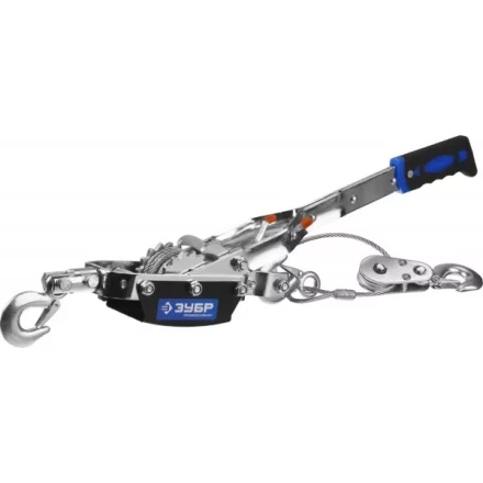 Лебедка ручная рычажная ЗУБР "ПРОФЕССИОНАЛ", тросовая, 4 т, 3 м, в сумке 43105-4-K купить в Когалыме