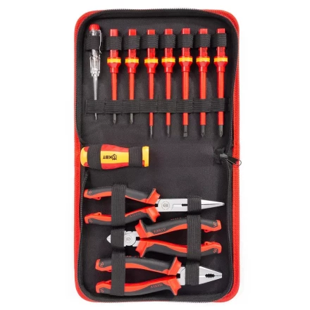 Набор диэлектрического инструмента электрика КВТ НИИ-22, 12 предметов (88962) купить в Когалыме