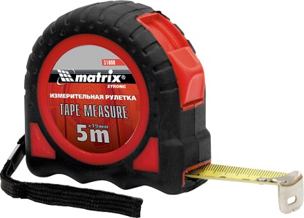 Рулетка Target 7,5 м * 25 автоматическая фиксация обрезиненный корпус  MATRIX 31083 купить в Когалыме