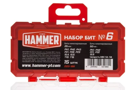 Набор бит HAMMER 203-186 купить в Когалыме