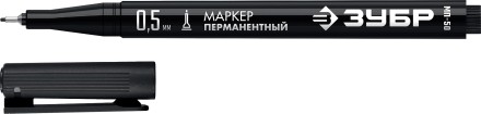 ЗУБР МП-50 черный, 0.5 мм перманентный маркер (06321-2) купить в Когалыме