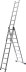 Лестница СИБИН универсальная, трехсекционная со стабилизатором, 9 ступеней 38833-09 купить в Когалыме