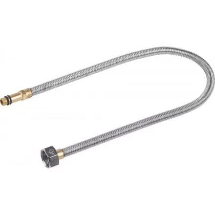 Подводка ЗУБР "ЭКСПЕРТ" сильфонная из нержавеющей стали, для смесителя, удлиненная, г/ш (гайка-штуцер), 1/2", 0,6м 51013-060 купить в Когалыме