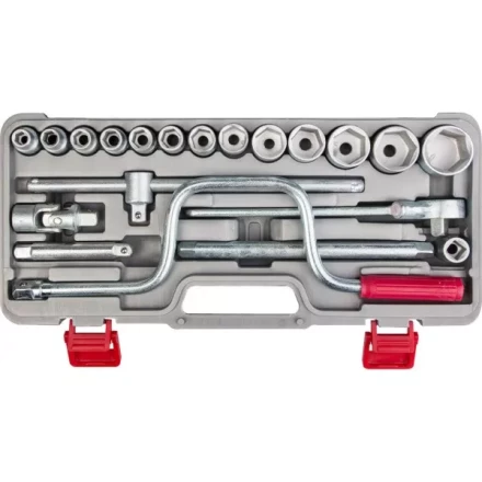 Набор торцовых головок НИЗ "Шоферский инструмент №3", 1/2", сталь 40Х, в пластиковом кейсе, 19 предметов 2761-30 купить в Когалыме