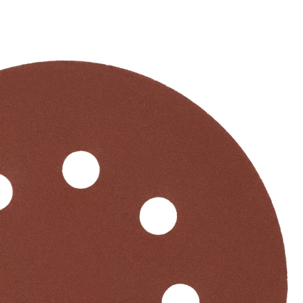Круг абразивный на ворсовой подложке под "липучку", перфорированный, P 320, 125 мм, 5 шт Сибртех 738137 купить в Когалыме