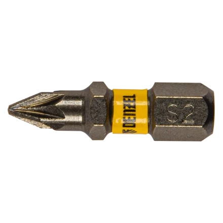 Бита PZ1х25, сталь S2, шестигранный профиль, 10 шт. Е 6,3 Denzel 11653 купить в Когалыме