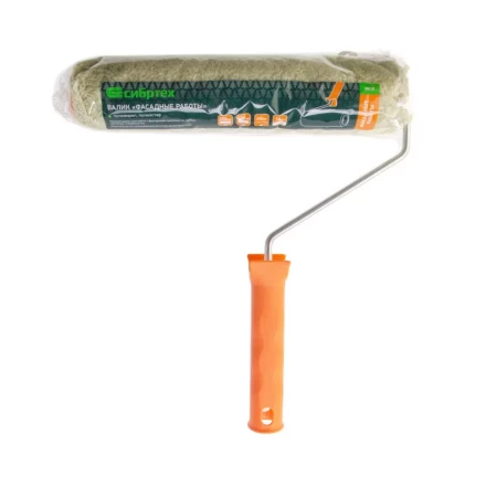 Валик "Фасадные работы", 250 мм, ворс 18 мм, D 36 мм, D ручки - 6 мм, полиакрил, полиэстер Сибртех 80225 купить в Когалыме