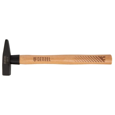 Молоток слесарный, 200 г Denzel, кованый квадратный боек, буковая рукоятка, 10426 купить в Когалыме
