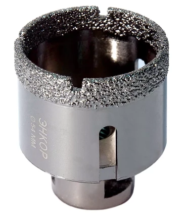 Коронка алмазная по керамограниту D 54 мм для УШМ сух. рез Энкор 48312 купить в Когалыме