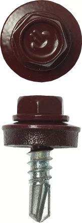 Саморезы ЗУБР "ПРОФЕССИОНАЛ" окраш., RAL 3005 темно-красн., для крепл. кров. матер. к металл. констр., 5.5x19мм, 500шт 4-300315-55-019-3005 купить в Когалыме