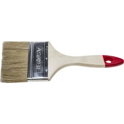 Кисть плоская STAYER "UNIVERSAL-STANDARD", светлая натуральная щетина, деревянная ручка, 100мм 0101-100