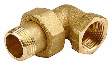 Соединитель GENERAL FITTINGS угловой с накидной гайкой, латунь, г/ш, 1/2&quot; 51035-G/S-1/2 купить в Когалыме