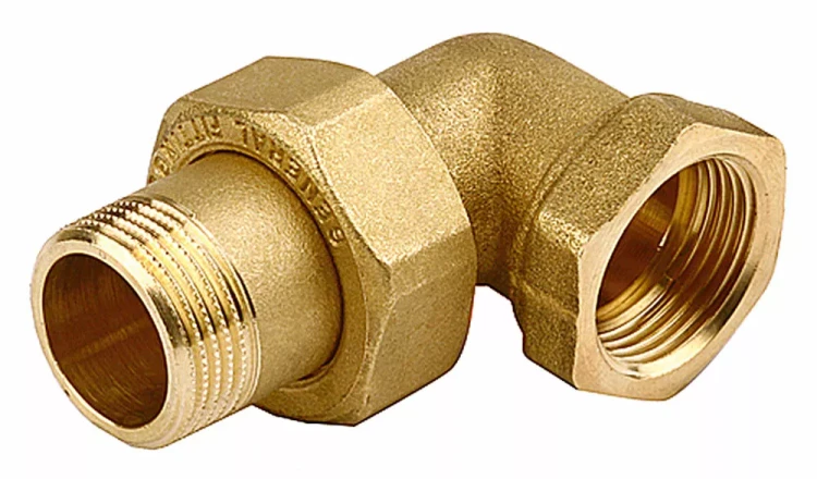 Соединитель GENERAL FITTINGS угловой с накидной гайкой, латунь, г/ш, 1/2" 51035-G/S-1/2 купить в Когалыме