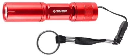 Фонарь ЗУБР "МАСТЕР" ручной, алюминиевый корпус, 1 сверхъяркий светодиод, 1АА, красный 56220-R купить в Когалыме