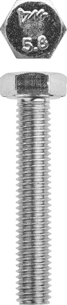 Болт ЗУБР "МАСТЕР" с шестигранной головкой, ГОСТ 7798-70, класс прочности 5.8, оцинкованный, M8x50мм, 5кг 303080-08-050 купить в Когалыме