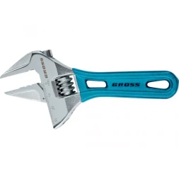 Ключ разводной, 250 мм,CrV, укороченная ручка GROSS 15566