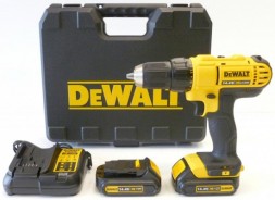 Аккумуляторная дрель DeWalt DCD 734 C2 в кейсе